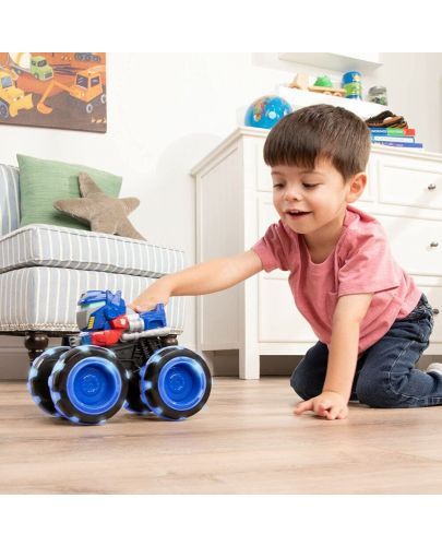 Електронна играчка Tomy - Monster Treads, Optimus Prime, със светещи гуми - 5